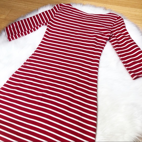Reformation Red and White Amelie Dress Sz S - Picture 3 of 8